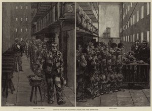 Vida en prisión americana, Isla Blackwell, Nueva York, hora de la cena